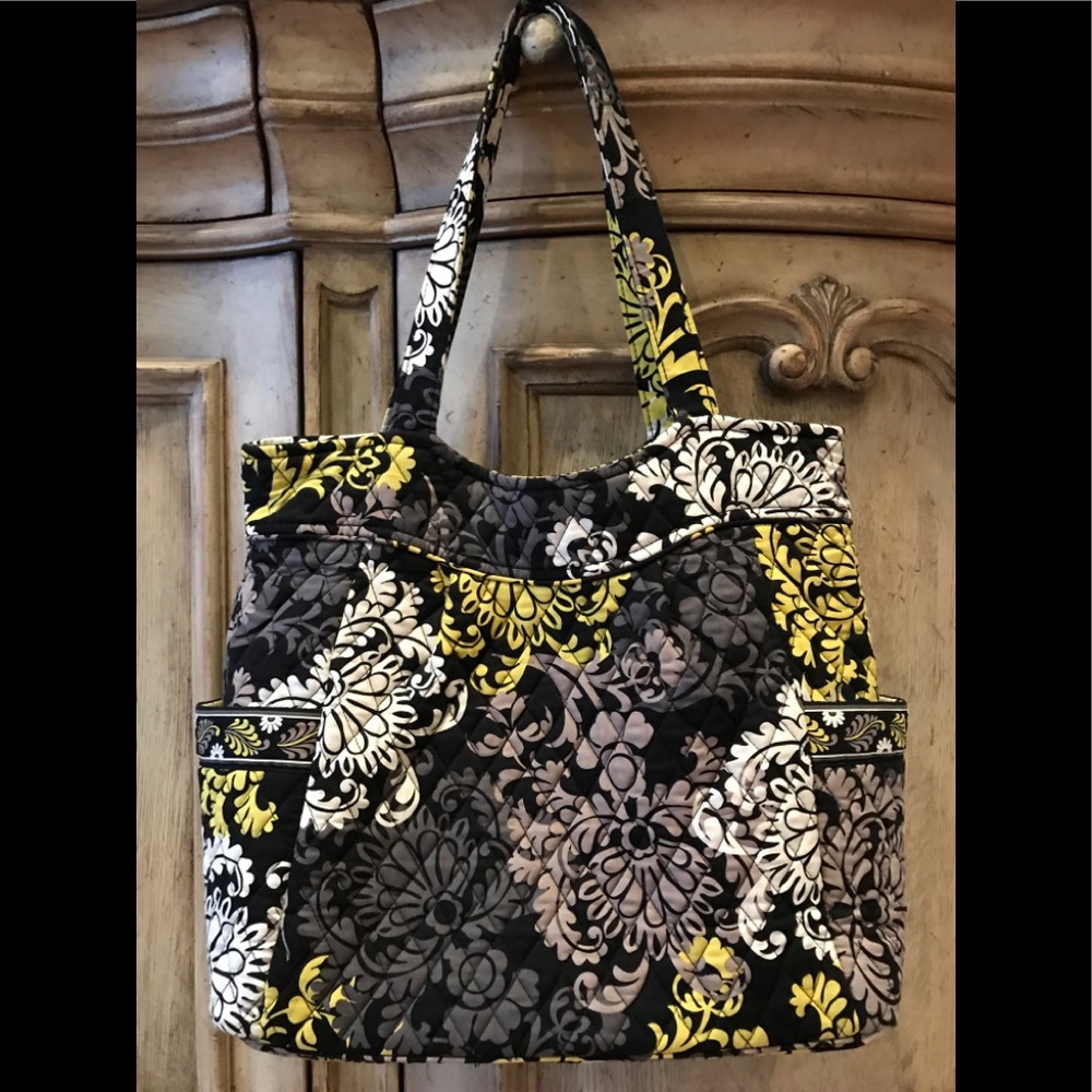 Vera Bradley Pleated Tote in Baroque *RETIRED*